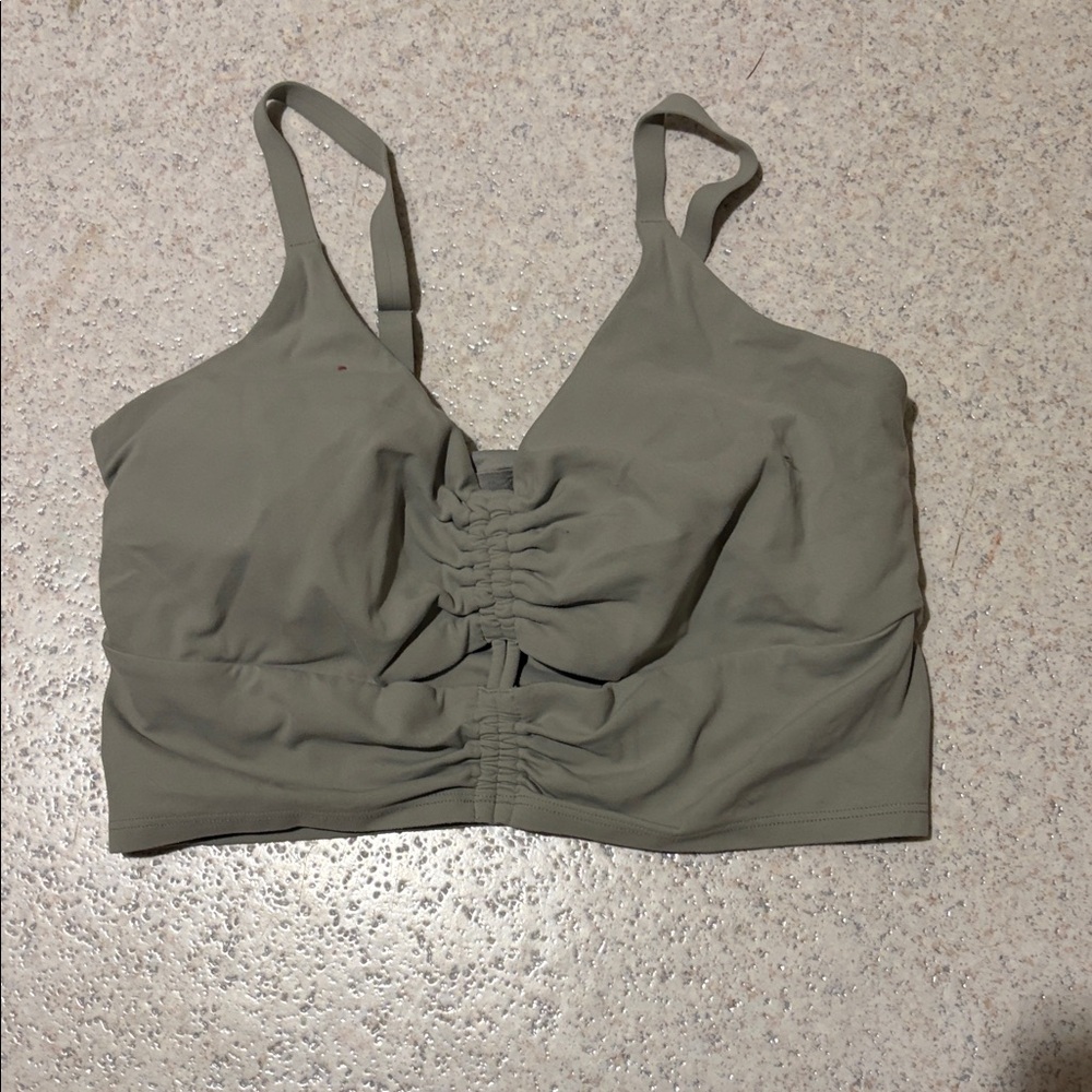 Athleta  moss green  Strappy Bralette